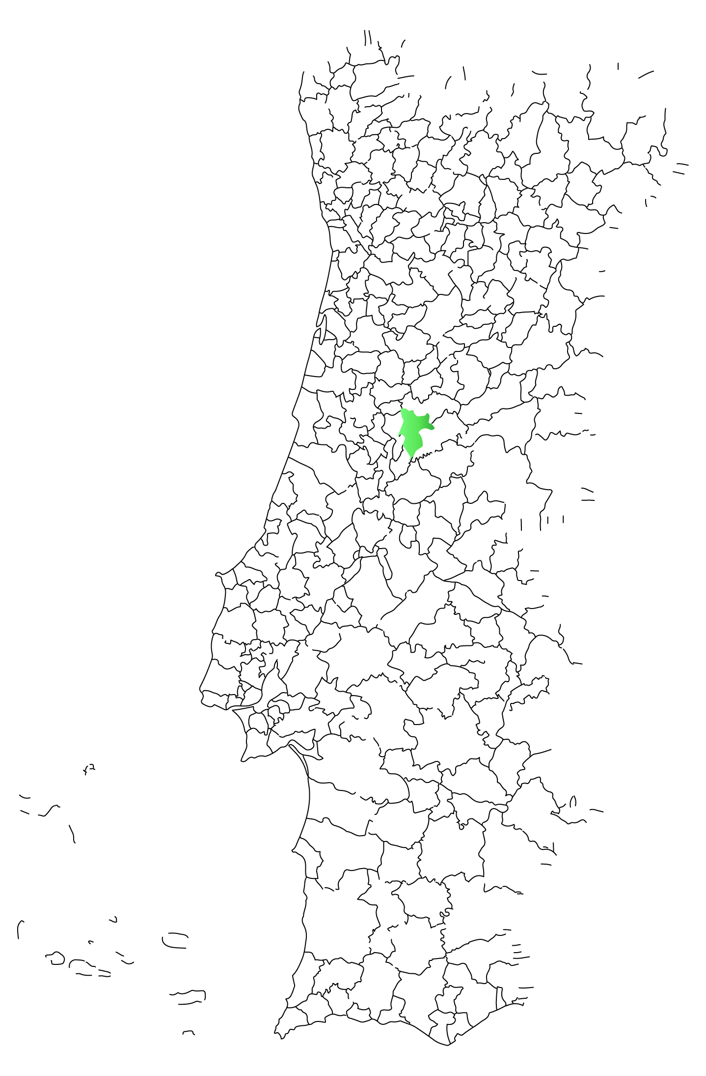 Localização em Portugal da Vila de Góis
